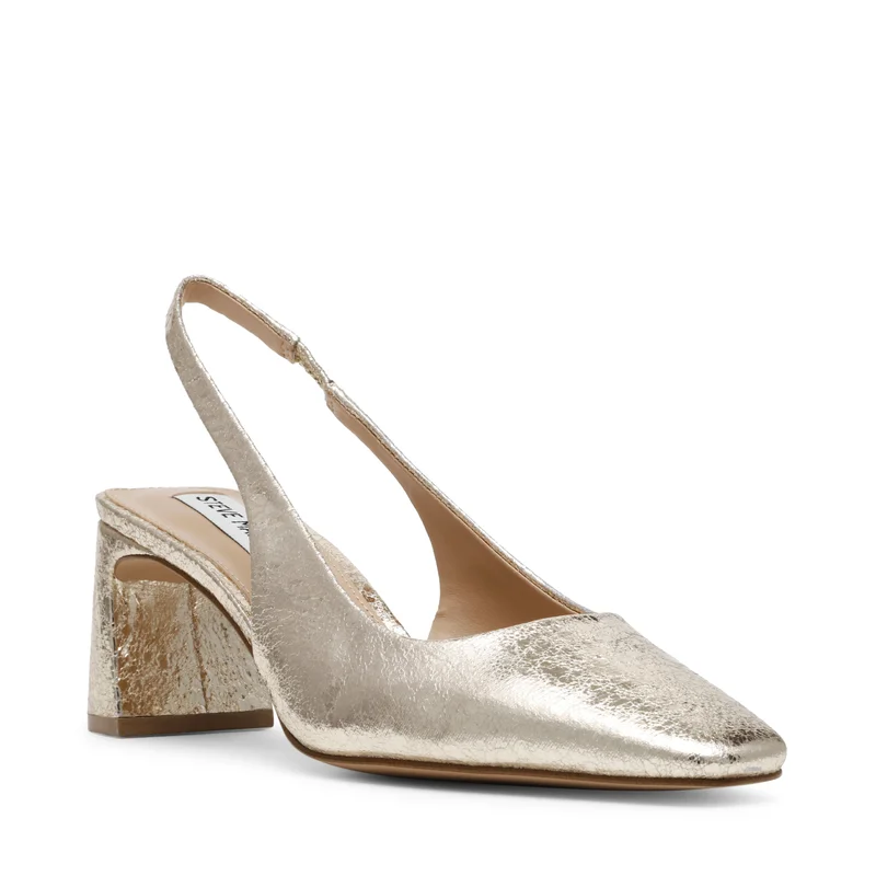 STEVE MADDEN Steve madden encanto gold crinkle heels